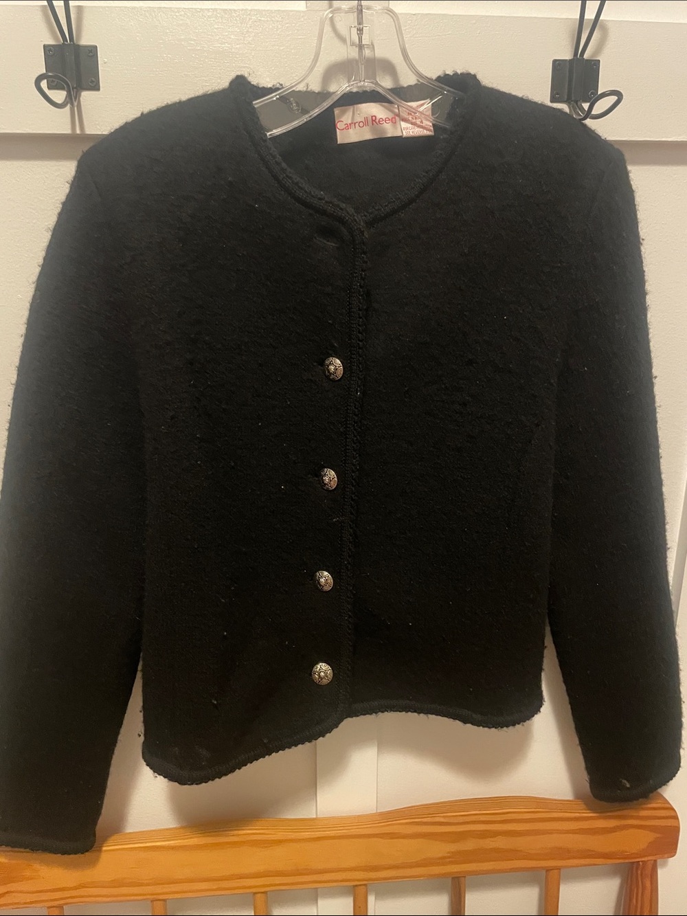 Carroll Reed Women's Black Button-Front Jacket